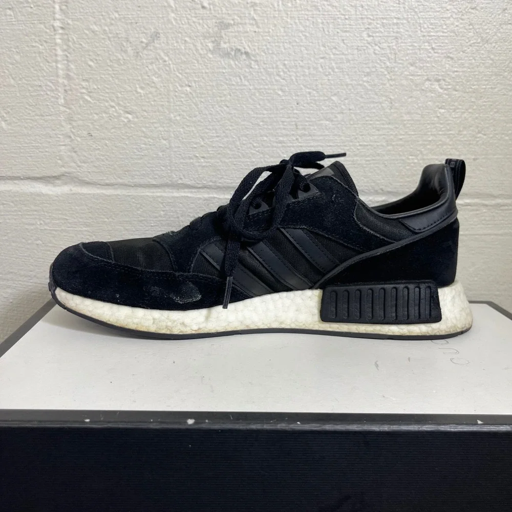 Adidas Boston x Super R1 EE3654 Core Black‎ Running Shoes Sneakers Men's 9.5 US